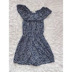 Jenna & Jessie girls sz. 7 blue & wht floral romper. Adorable, grt. shape